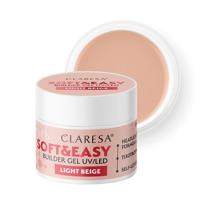 CLARESA SOFT&EASY BUILDER GEL Light Beige 45 g