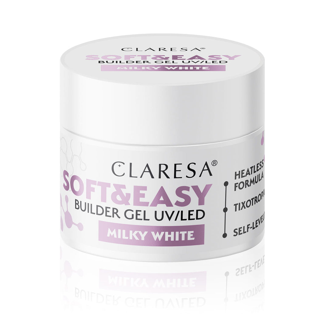 CLARESA SOFT&EASY BUILDER GEL Milky White 12 g