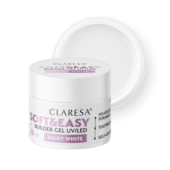 CLARESA SOFT&EASY BUILDER GEL Milky White 12 g