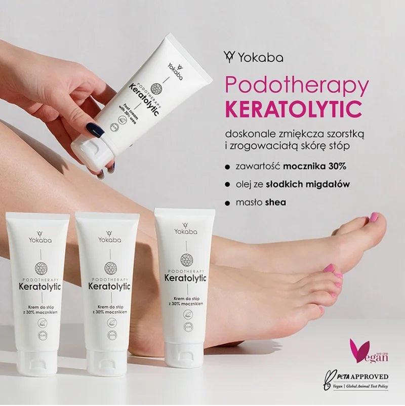 Keratolitinis pėdų kremas 30% UREA Podotherapy Yokaba 100 ml