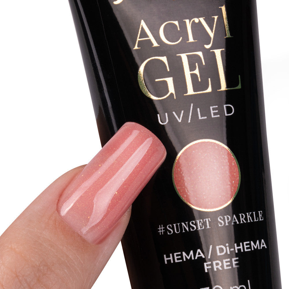 Poligelis Molly Nails HEMA/Di-HEMA Free Sunset Sparkle 30 ml