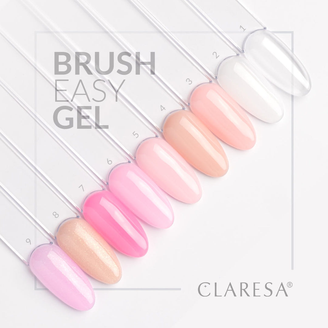 Gelis su teptuku Brush Easy Gel Claresa 9