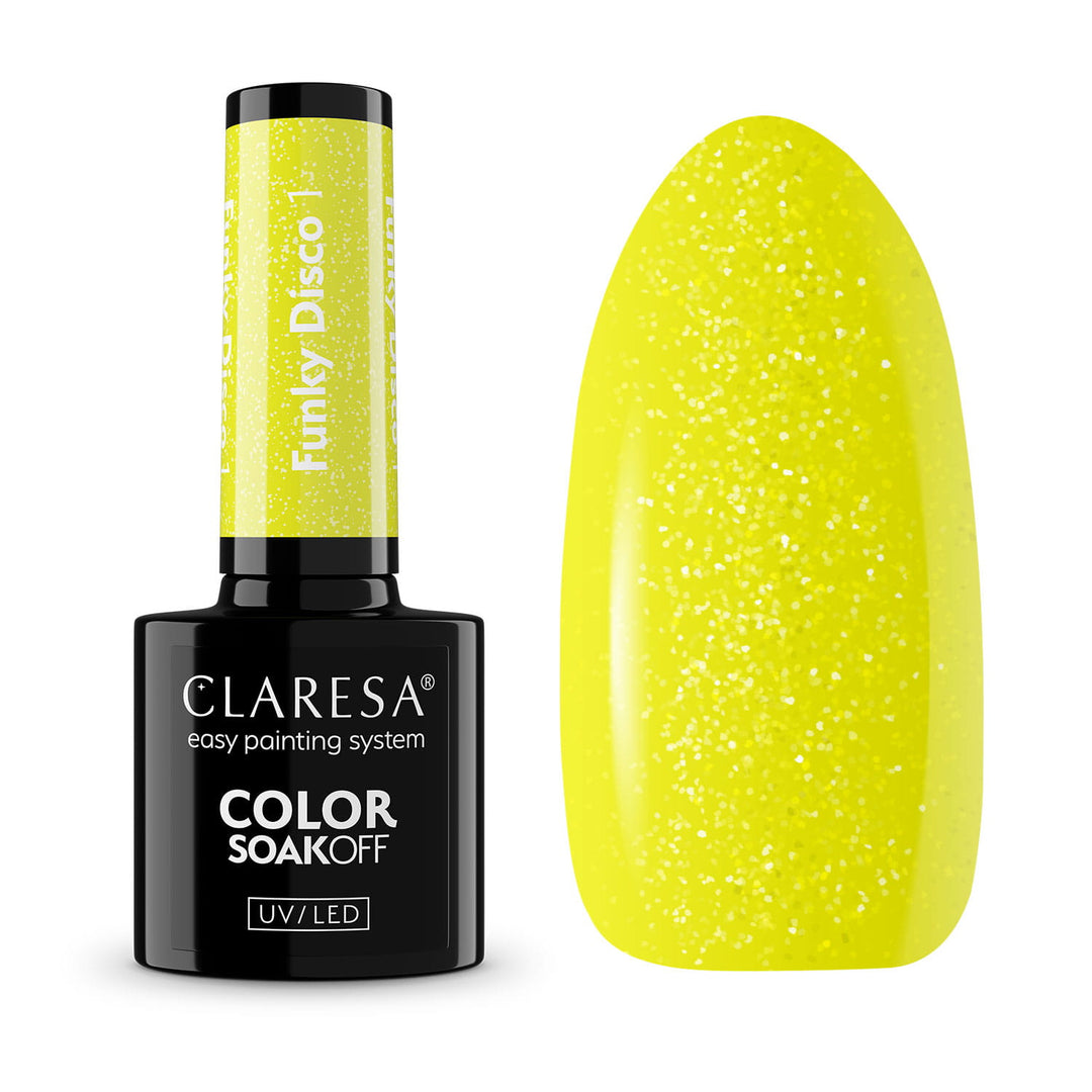 Gelinis lakas CLARESA Funky disco 1 Yellow groove