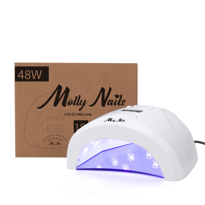 UV/LED lempa nagams Molly Nails 48W su displėju