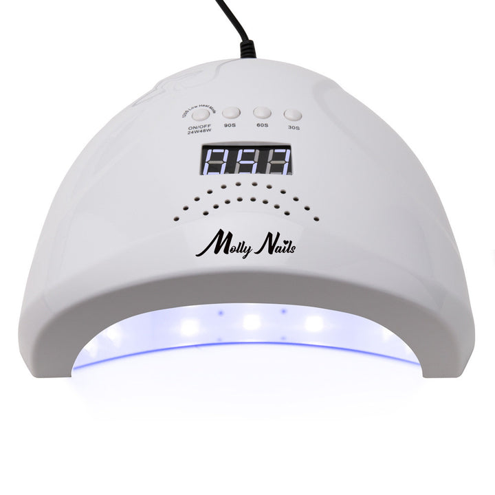 UV/LED lempa nagams Molly Nails 48W su displėju