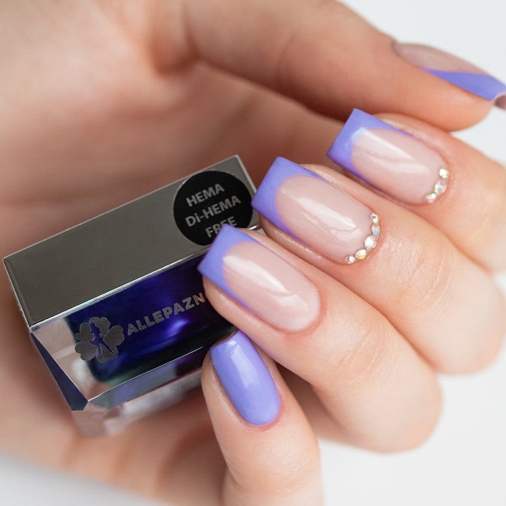 Geliniai dažai nagams Milky Lilac HEMA/Di-HEMA free 5g Nr 38