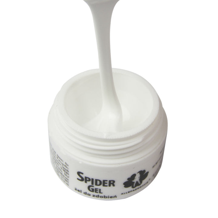 Spider Gelis nagų dekoravimui, baltas 3 ml